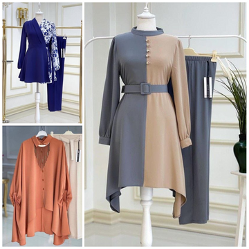 111A - Stylish Pack of 3 Women's Casual Summer Suit Set β Premium Stitched Kurti & Trousers 50% Off Summer Sale