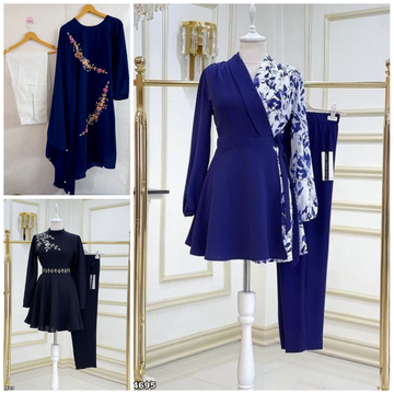 115A - Stylish Pack of 3 Women's Casual Summer Suit Set β Premium Stitched Kurti & Trousers 50% Off Summer Sale